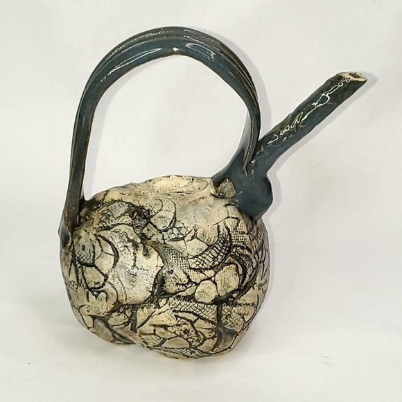 Hand Built, Heavily Textured, pottery studio art p - Picture 2 of 10